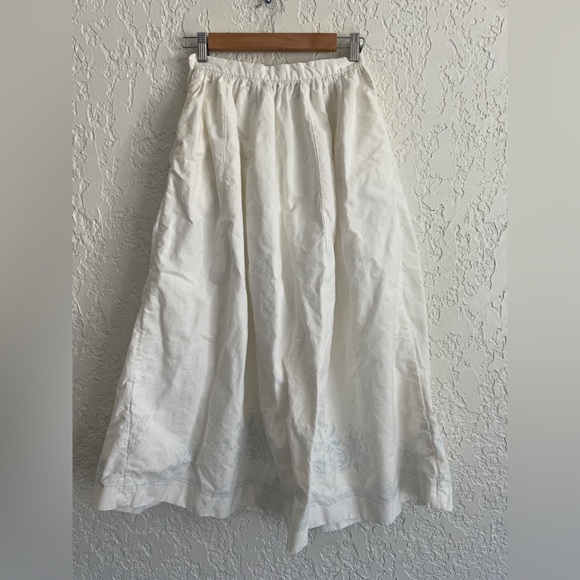 Ralph Lauren RARE Vintage 80s Pleated Cottagecore Prairie Skirt - Picture 6 of 8